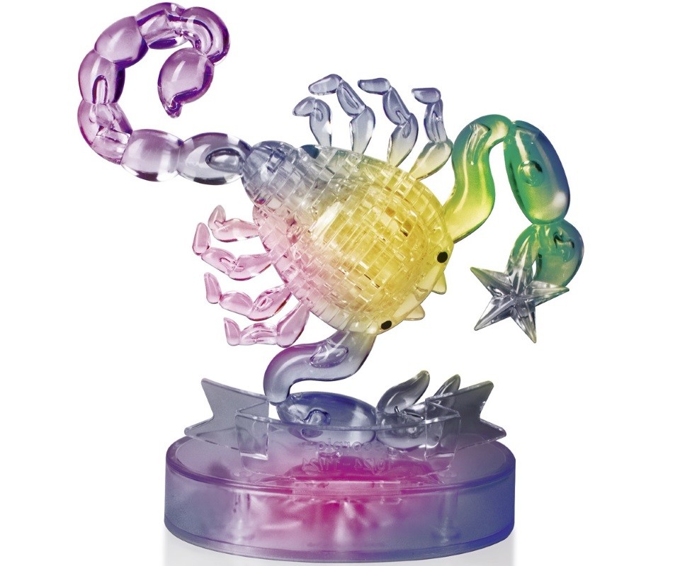 Скорпион со Светом 3D  Знаки Зодиака