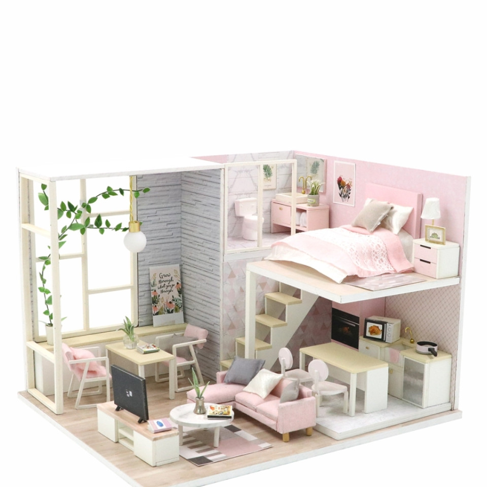 MiniHouse Розовый сканди PC2301