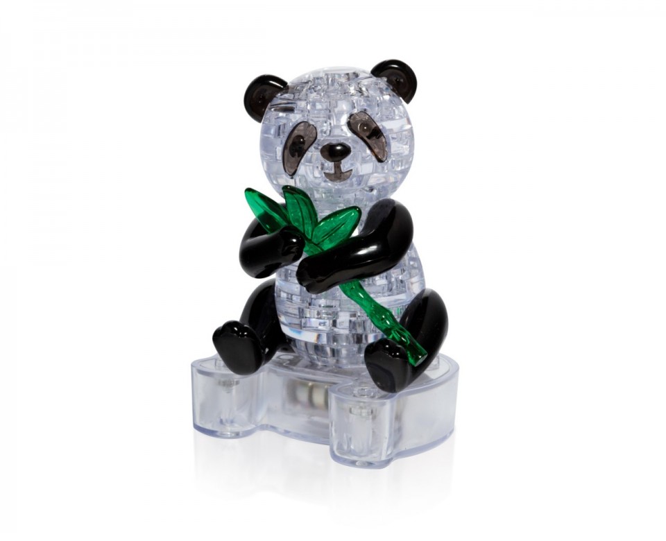 Панда сидящая на подставке 3D  (со светом)