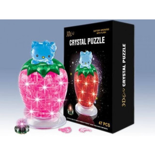 Hello Kitty на клубнике с подсветкой