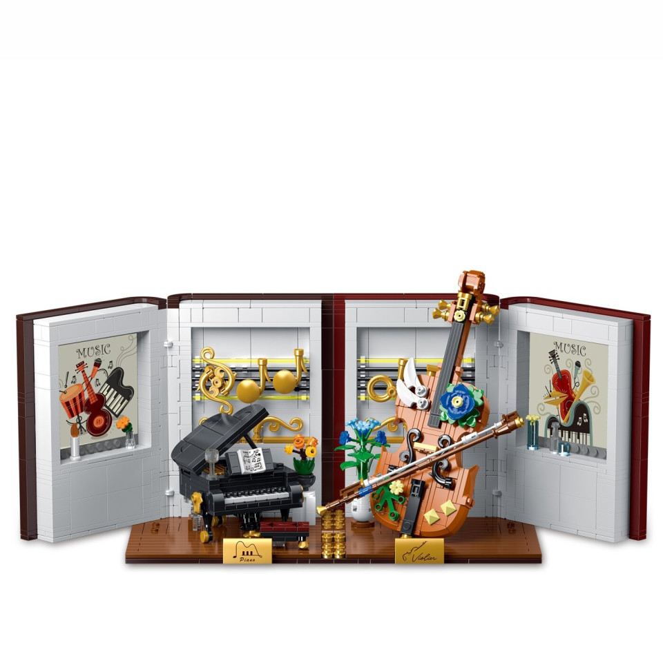 028007 Конструктор Подставка для книг Музыкальные инструменты